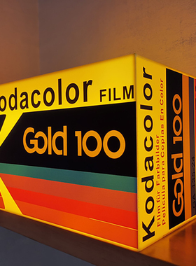 定制 复古柯达胶卷胶片复古灯箱亚克力盒子led灯广告灯箱店铺装饰