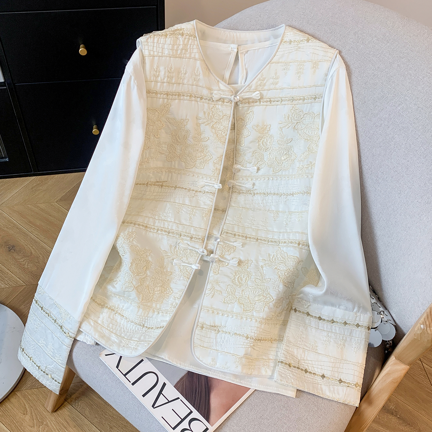 春坎肩背心马夹衬衫两件套女