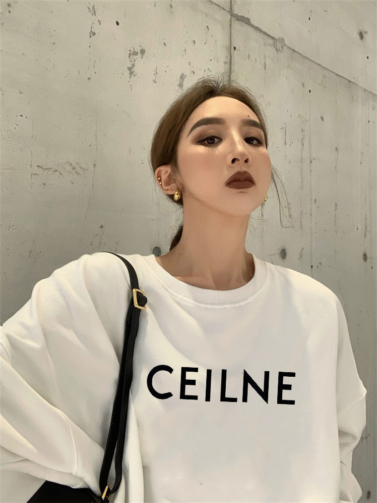 白色美式卫衣女新款2022爆款时尚洋气秋冬款加绒加厚中长款遮屁股