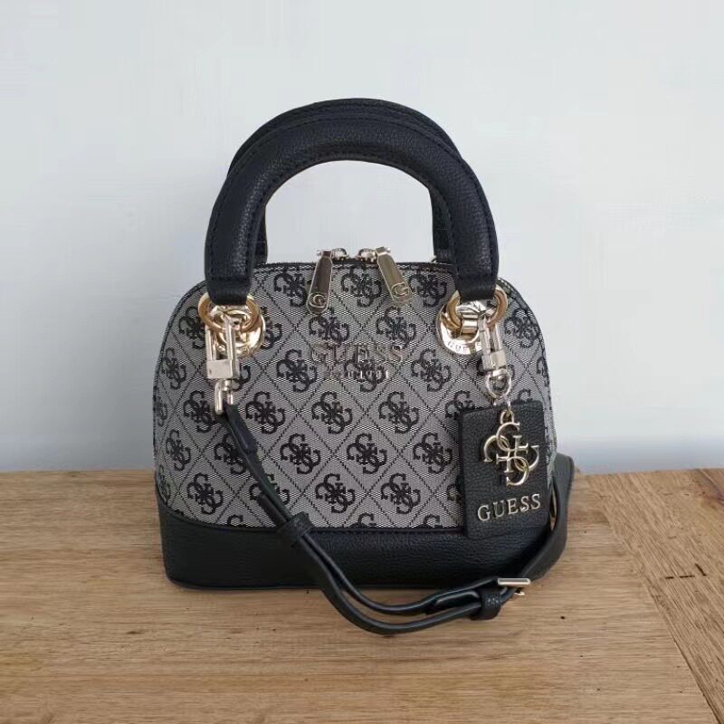 欧美guess新款女包印花贝壳包时尚手提单肩包斜挎包简约百搭女包