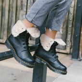 原盒 AIMILITA FUR保暖马丁靴两穿女靴22694001