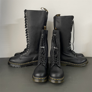 bex 20孔1B60 max软皮侧拉链中长高筒靴27016001 原盒