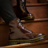 vegan软皮8孔马丁靴高帮男女鞋 环保 1460 情侣靴 越南