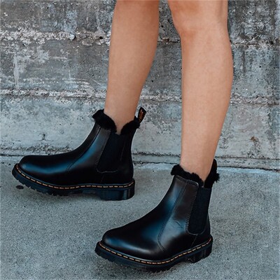 【36 42】原盒！ 2976 Leonore加绒切尔西靴保暖马丁靴男女鞋