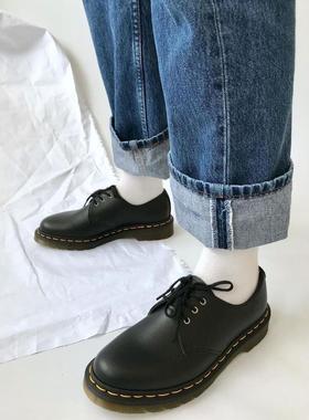 【37-42】3孔1461vegan黑色软皮马丁鞋 休闲英伦男女皮鞋越南