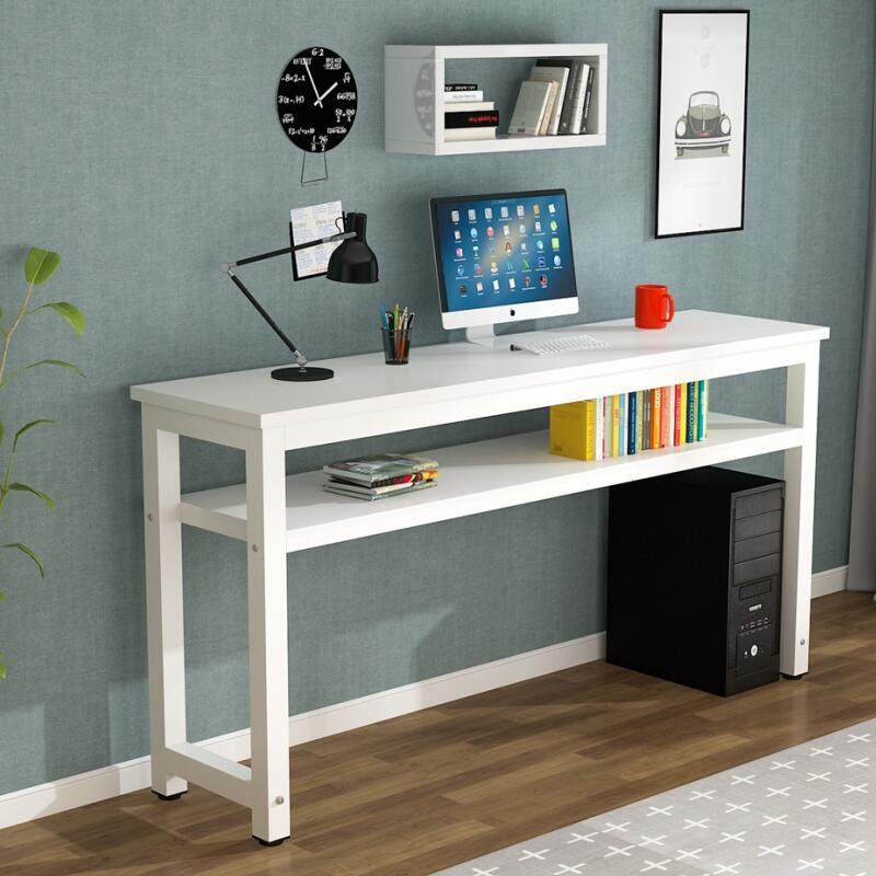 简约现代电脑桌家用简易办公桌长条桌出租房卧室桌学习桌靠墙窄桌