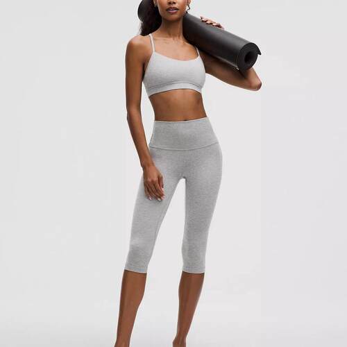 海外代购lululemon/露露乐蒙女士瑜伽长裤七分高腰健身普拉提