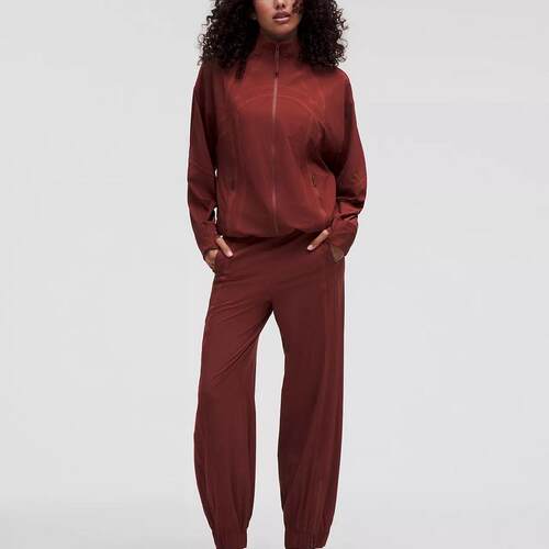 海外代购lululemon/露露乐蒙女士运动长裤速干弹力高腰束脚