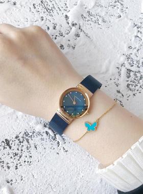 代购BERING白令女款手表正品满天星腕表轻奢小众时尚石英表 1012