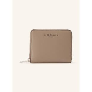 代购LIEBESKIND女士钱包多卡位主隔层内置插槽拉链闭合浅棕色