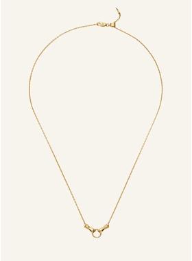 代购Missoma女士项链简约精致优雅时尚18k镀金黄铜材质滑动设计