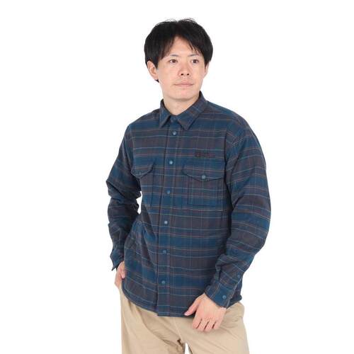 日本代购Jack wolfskin/狼爪男士运动茄克保暖易活动格纹