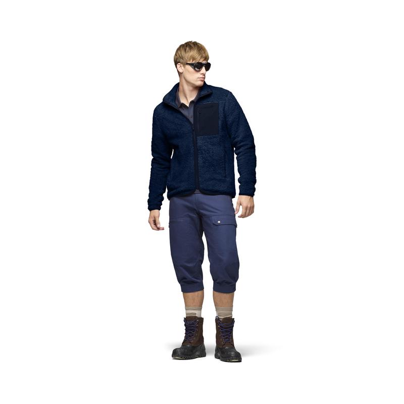 代购NORRONA抓绒衣男士保暖透气防风吸湿排汗立领弹力袖口开衫