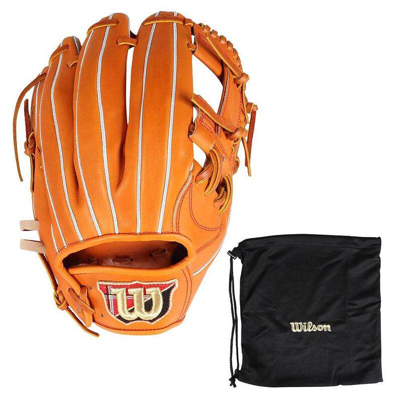 代购Wilson威尔胜男士棒球手套11.75英寸右投用收纳袋附