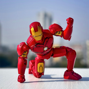 正版钢铁侠复仇者联盟MK1-MK16拼装模型手办盲盒积木益智玩具礼品