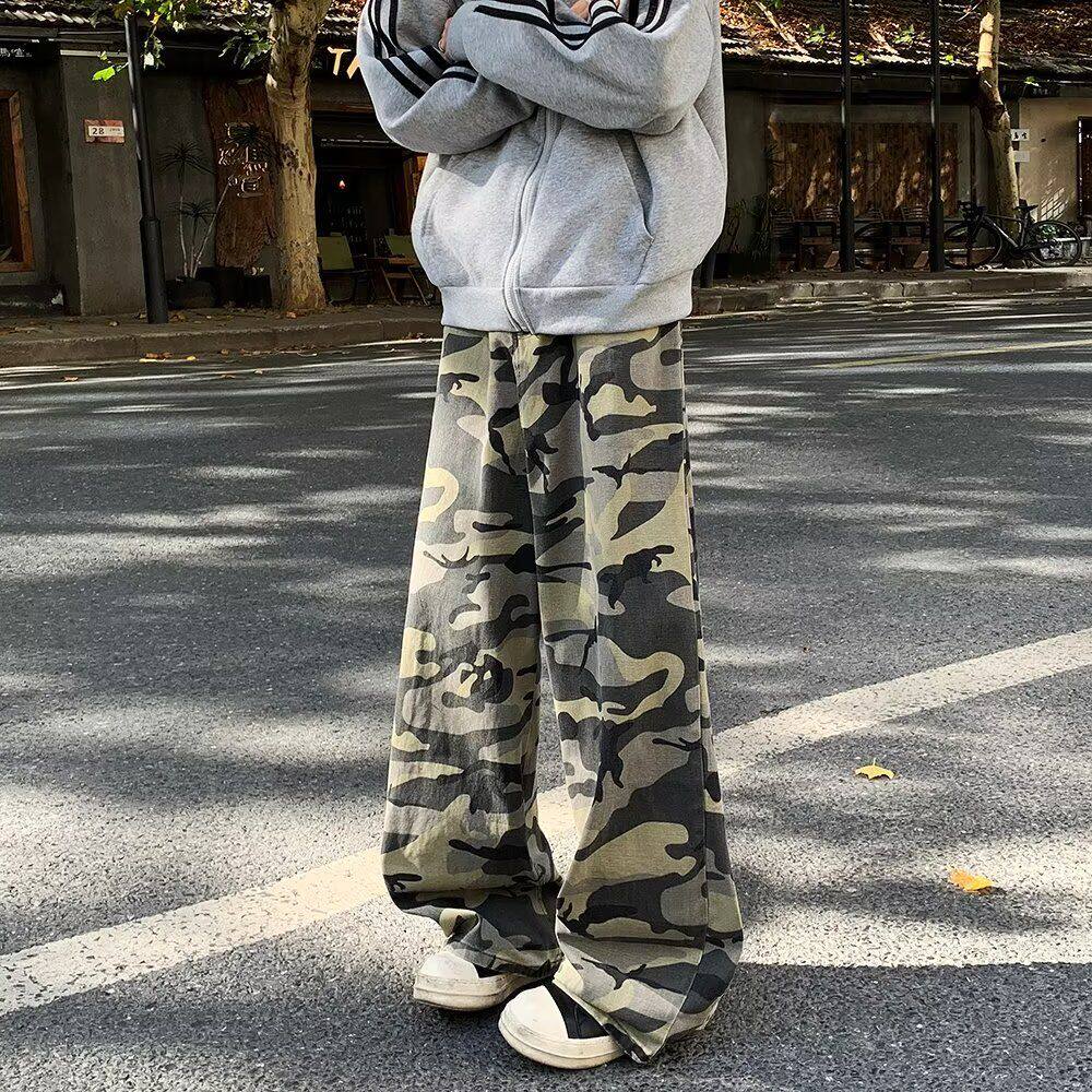 男款迷彩裤男工装裤薄款修身小脚带弹力工作服裤子男耐磨耐脏