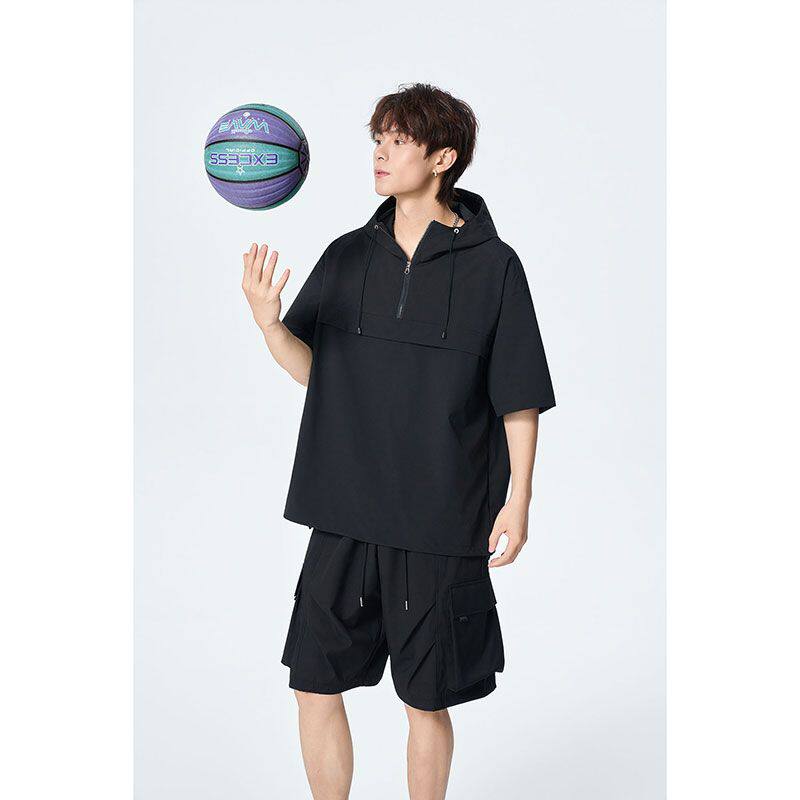夏季冰丝防晒衣男款运动套装户外休闲防紫外线外套两件套