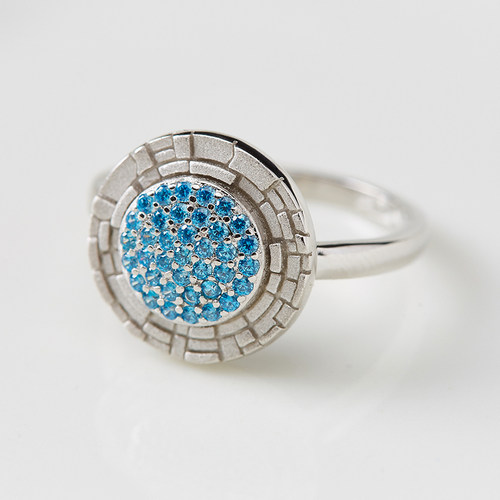 小印时代彩色锆石衍生品戒指