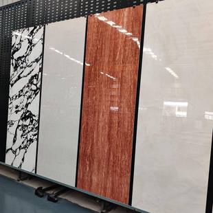 红洞石岩板桌面背景墙加工灰色岩板圆台面餐桌异型弧形桌面洗手台