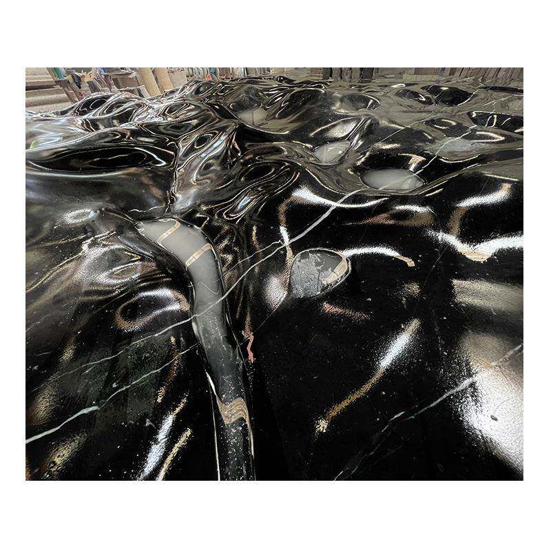 天然大理石板材水波纹石材加工飘窗台面桌过门槛别墅外墙