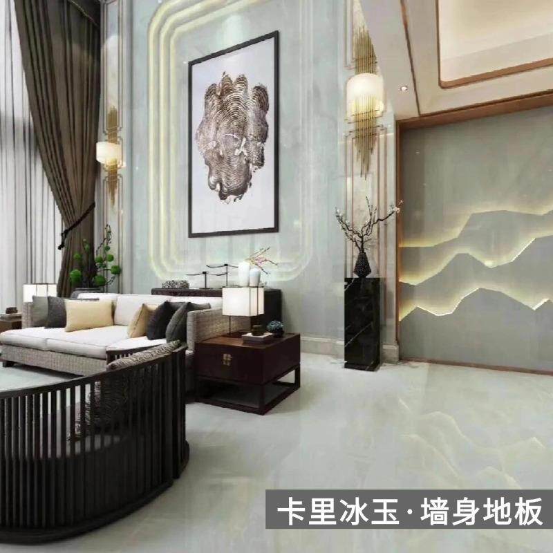 卡里冰玉天然大理石板材定制加工工厂客厅精装室内地板砖别墅背景