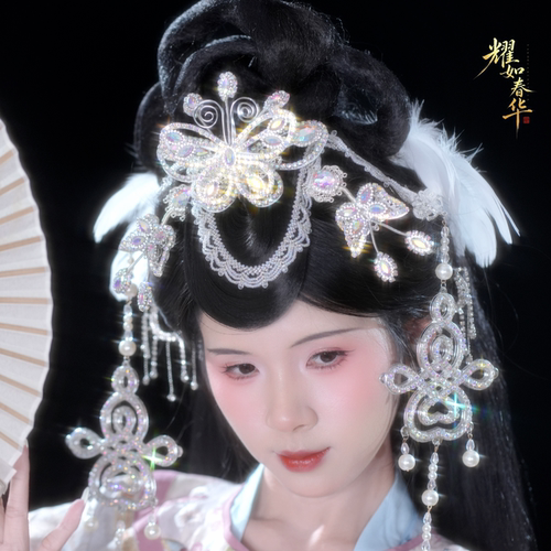 耀如春华花神渡蝴蝶戏曲风发饰