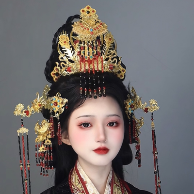 耀如春华 女帝 原创国风唐风明制头饰古风古典项饰汉服配饰