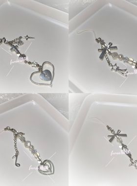 自制ins风清透感挂链手机链咕本链包包链钥匙扣挂件挂绳卡册链条