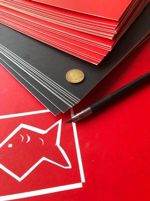 撕刻画卡纸纸板装裱雕刻纸装裱