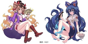 【囧仙子通贩】东方project 依神女苑 依神紫苑 霉运挂件钥匙扣