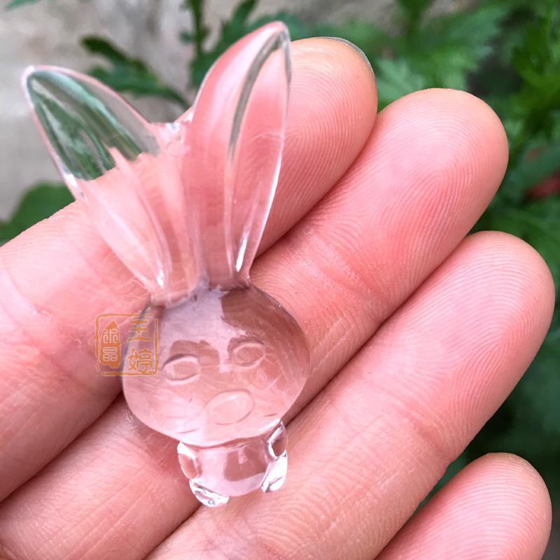辟邪兔子天然开光白水晶吊坠手工雕刻天然白水晶项坠防辐射吊坠|ruв категории Украшения,ювелирные изделия, кулон/кулон - от Buy2taobao.com для оказания профессиональной услуги покупки агента Taobao