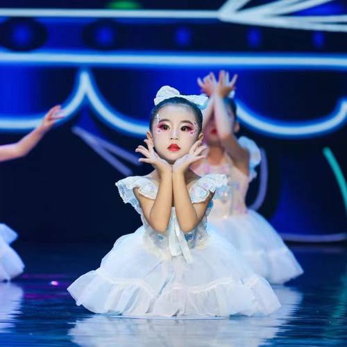 儿童蓬蓬裙演出服我有一个梦想幼儿园表演服女童芭蕾舞蹈公主纱裙