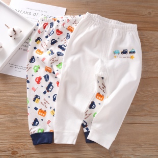 睡裤 男宝宝全棉衬裤 柔软宽松儿童内衣 男童纯棉秋裤 2件价春秋新款