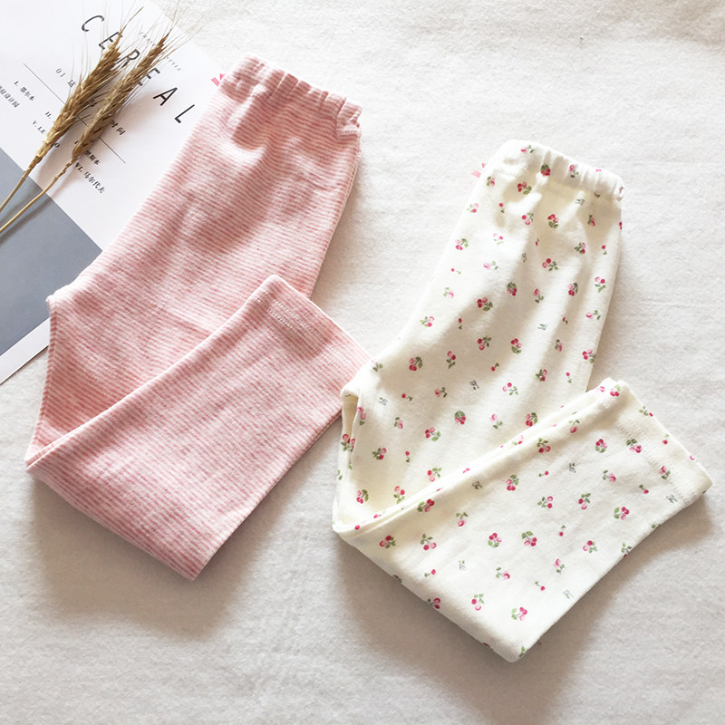 儿童纯棉薄款长裤睡裤女童秋裤全棉中小童打底裤家居裤无荧光,童装/婴儿装/亲子装,裤子,淘宝优惠券,粉丝福利购,淘宝优惠卷