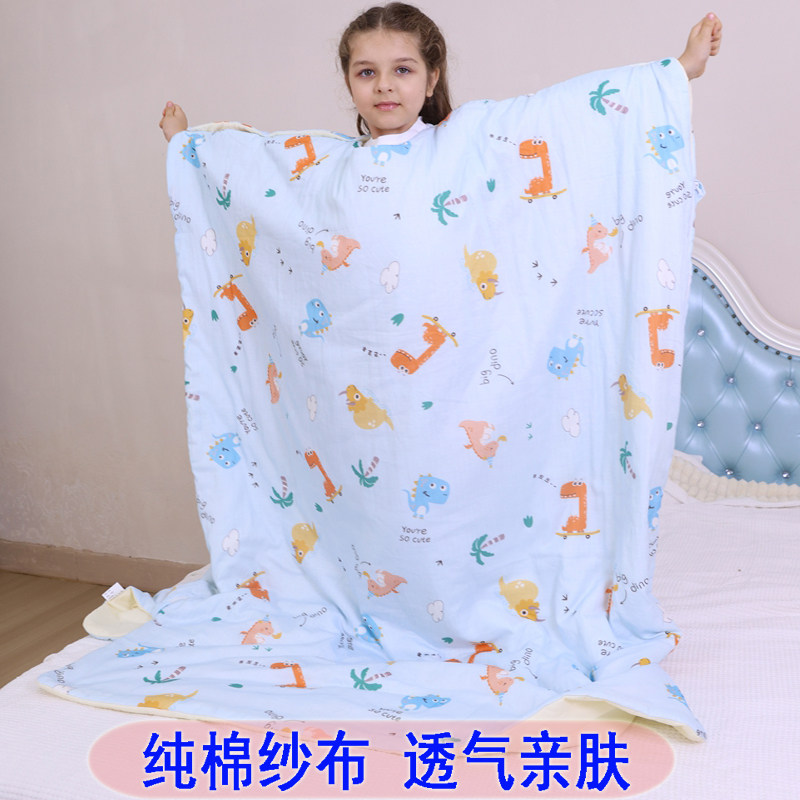 1-18岁纱布防踢被子神器儿童春秋款秋冬季加厚婴儿宝宝中大童睡袋