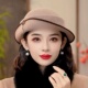 羊毛帽子女秋冬季 卷边礼帽气质百搭修饰脸型渔夫帽高级感贵妇帽