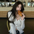 倪拉____韩系纯净感(◕‿◕)   博主同款绝美奶油蕾丝衫