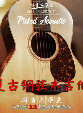 复古钢弦原声木吉他音源Session Guitarist Picked Acoustic v1.1