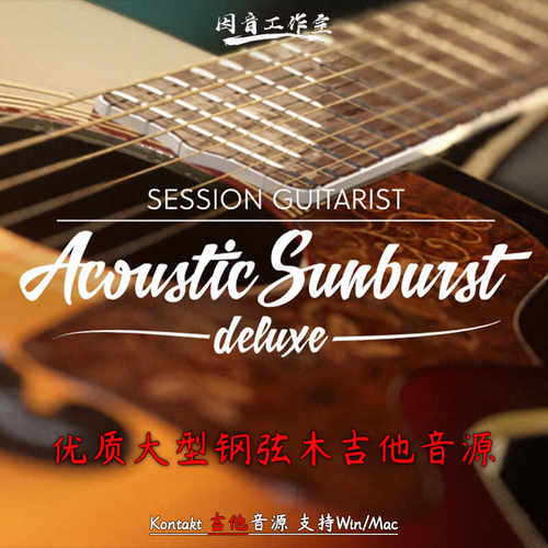 优质大型钢弦木吉他音源