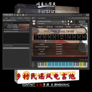 乡村民谣电吉他音源Orange Tree Samples Evolution Texas Twang