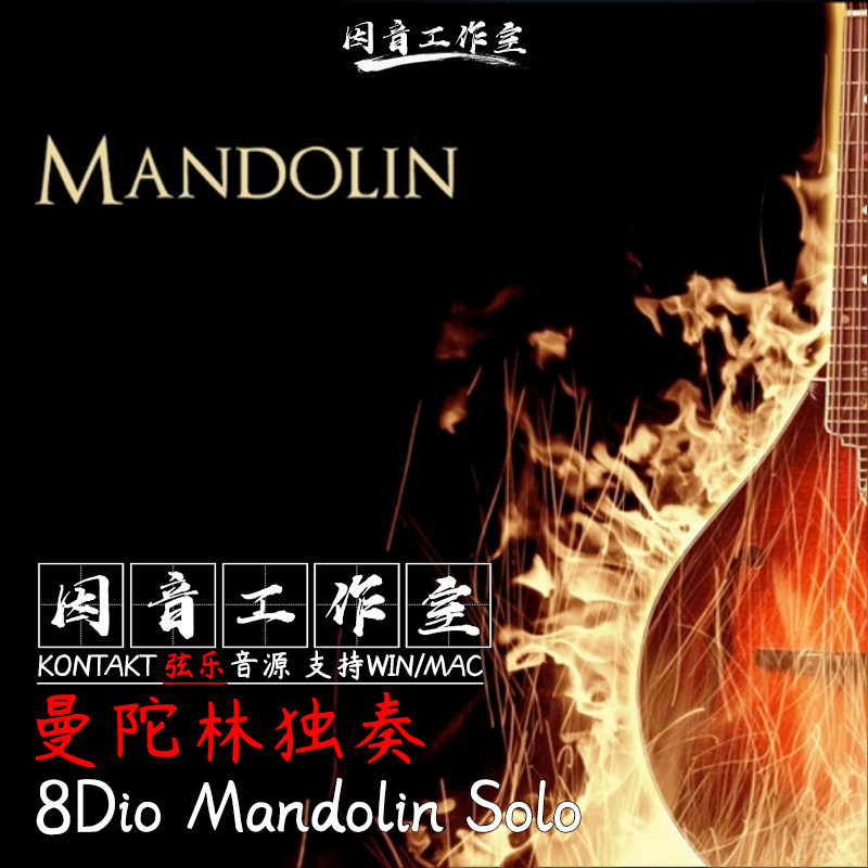 曼陀林独奏 8Dio Mandolin Solo拨奏弦鸣乐器音色清澈kontakt音源
