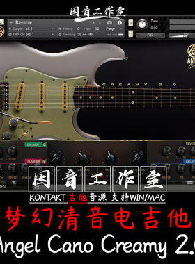 新梦幻清音电吉他Angel Cano Creamy 2.0音色华丽空灵kontakt音源