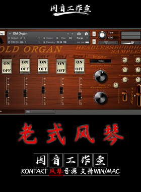 老式风琴 HeadlessBuddha Samples Old Organ怀旧音色特别kontakt