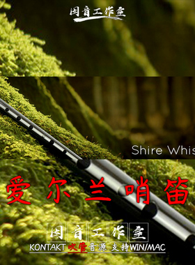 苏格兰哨笛 爱尔兰笛软音源Embertone Shire Whistle音色高亢脱俗