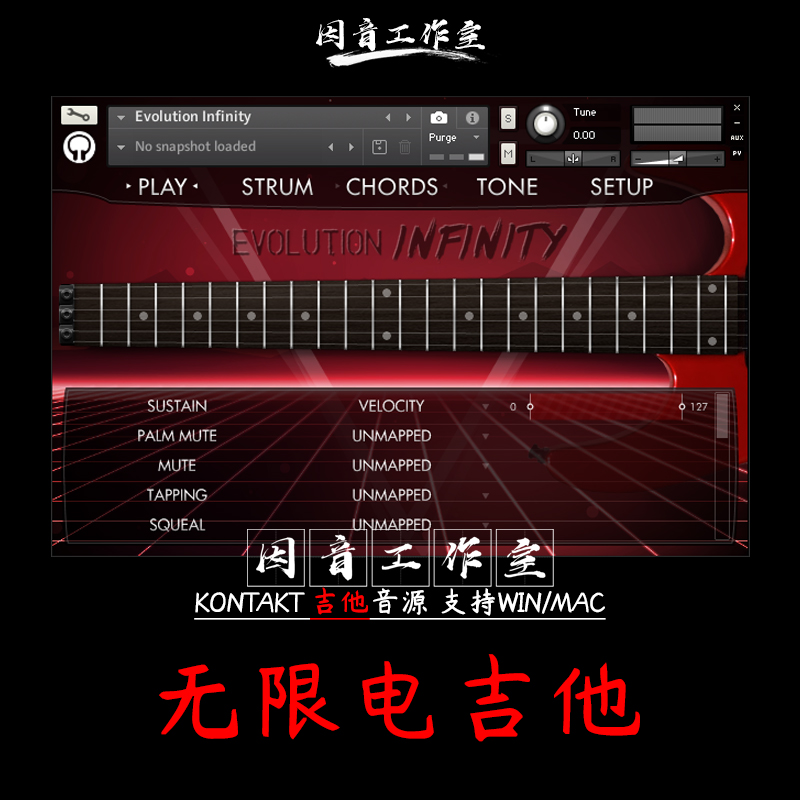 Evolution Infinity无限电吉他 音色华丽干净经典节奏kontakt音源