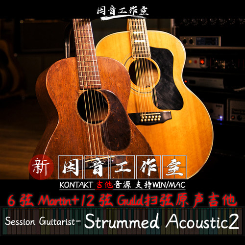 Session Guitarist Strummed Acoustic 2原声木吉他扫弦温暖圆润
