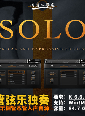 管弦乐独奏音源Audio Imperia Solo音频帝国音色细腻真实充满情感