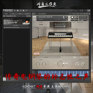 传奇电钢琴音源Session Keys Electric W音色复古温暖动态kontakt