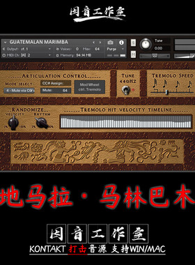 危地马拉马林巴木琴Guatemalan Marimba传统古老民俗乐器音色独特
