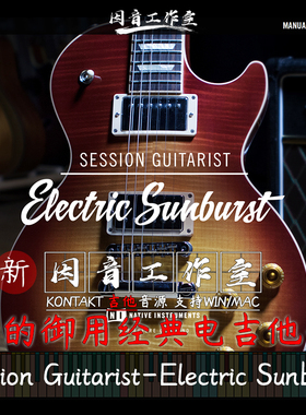 Session Guitarist Electric Sunburst 电吉他拨扫弦录音室吉他手